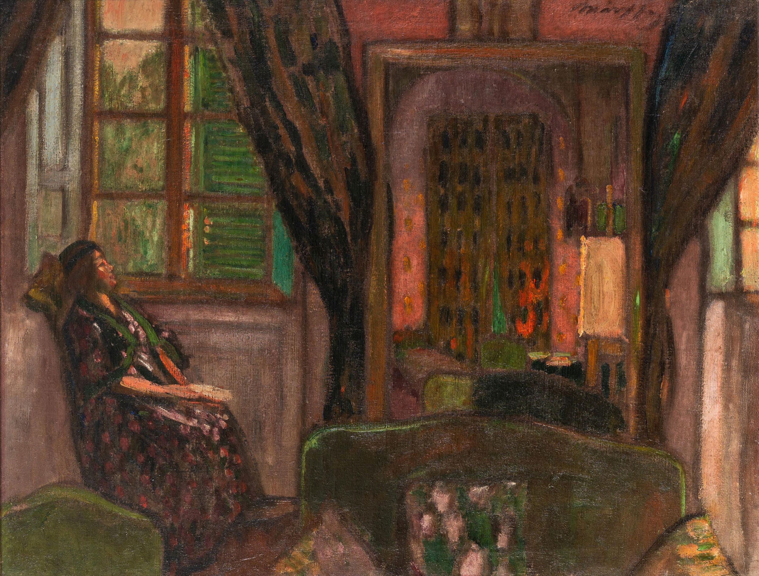 Márffy Ödön: Műteremlakás tükörrel (hommage á vuillard)